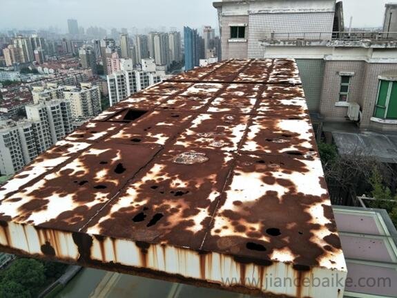 上海徐汇区某屋面钢结构完损检测
